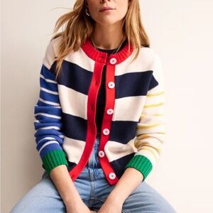 Boden Hotch Potch Cotton Cardigan